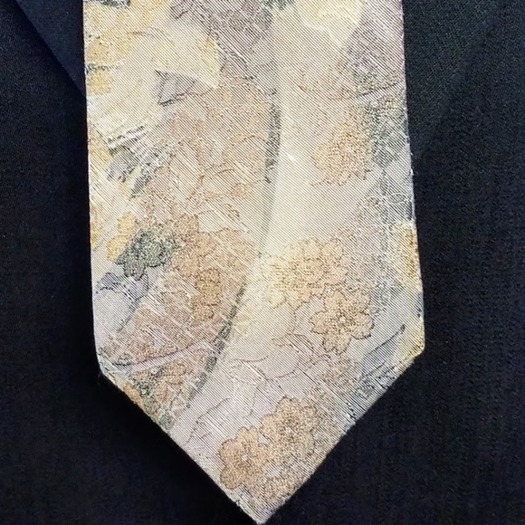 Men's Vintage 80's Bugle Boy Men Silk Tie - Picture 3 of 5